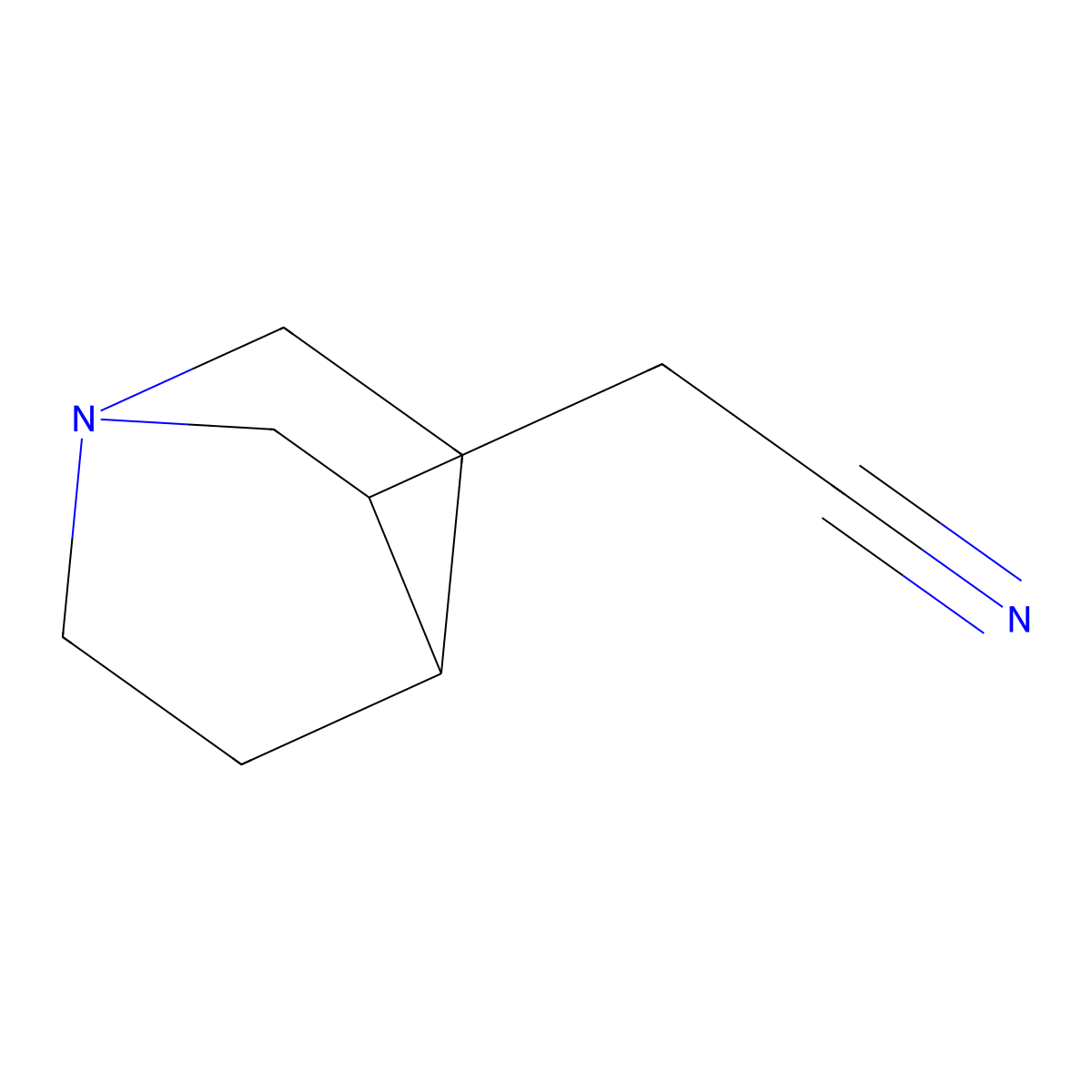 2-{1-Azabicyclo[2.2.2]octan-3-yl}acetonitrile molecular structure, CAS 51526-86-4