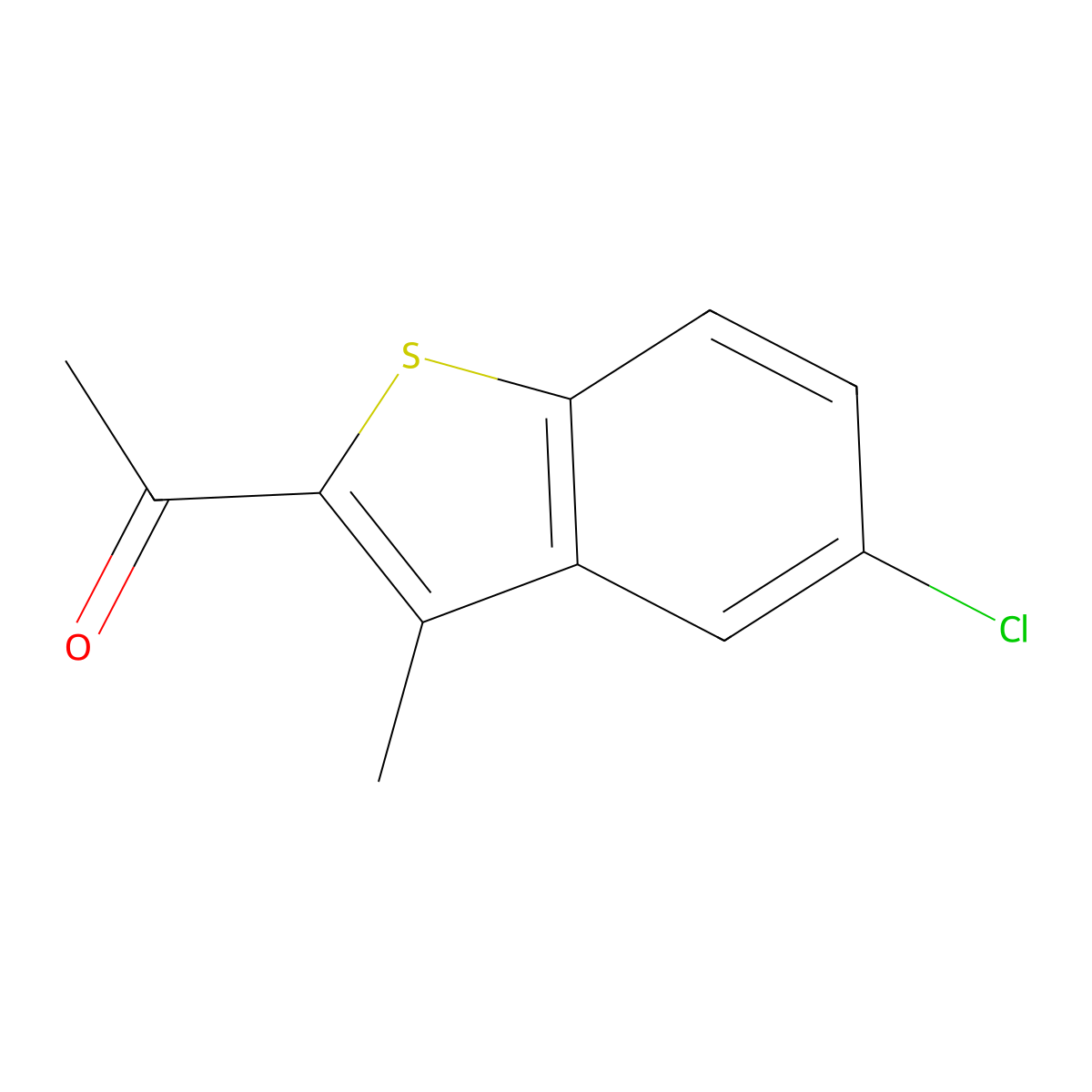 1-(5-Chloro-3-methyl-benzo[b]thiophen-2-yl)-ethanone molecular structure, CAS 51527-18-5
