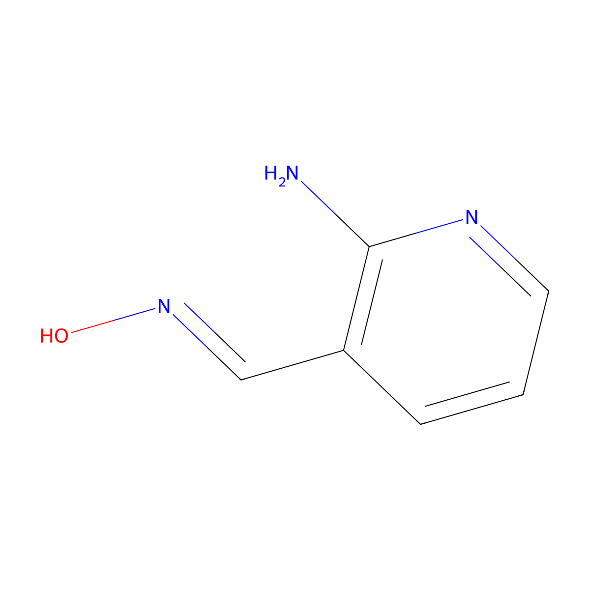 2-Amino-pyridine-3-carbaldehyde oxime molecular structure, CAS 51527-89-0
