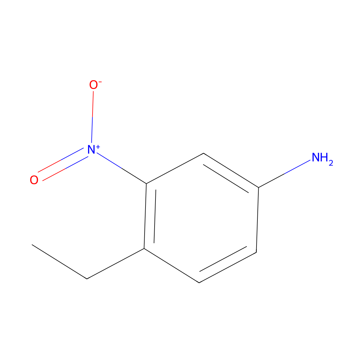 4-Ethyl-3-nitroaniline molecular structure, CAS 51529-96-5