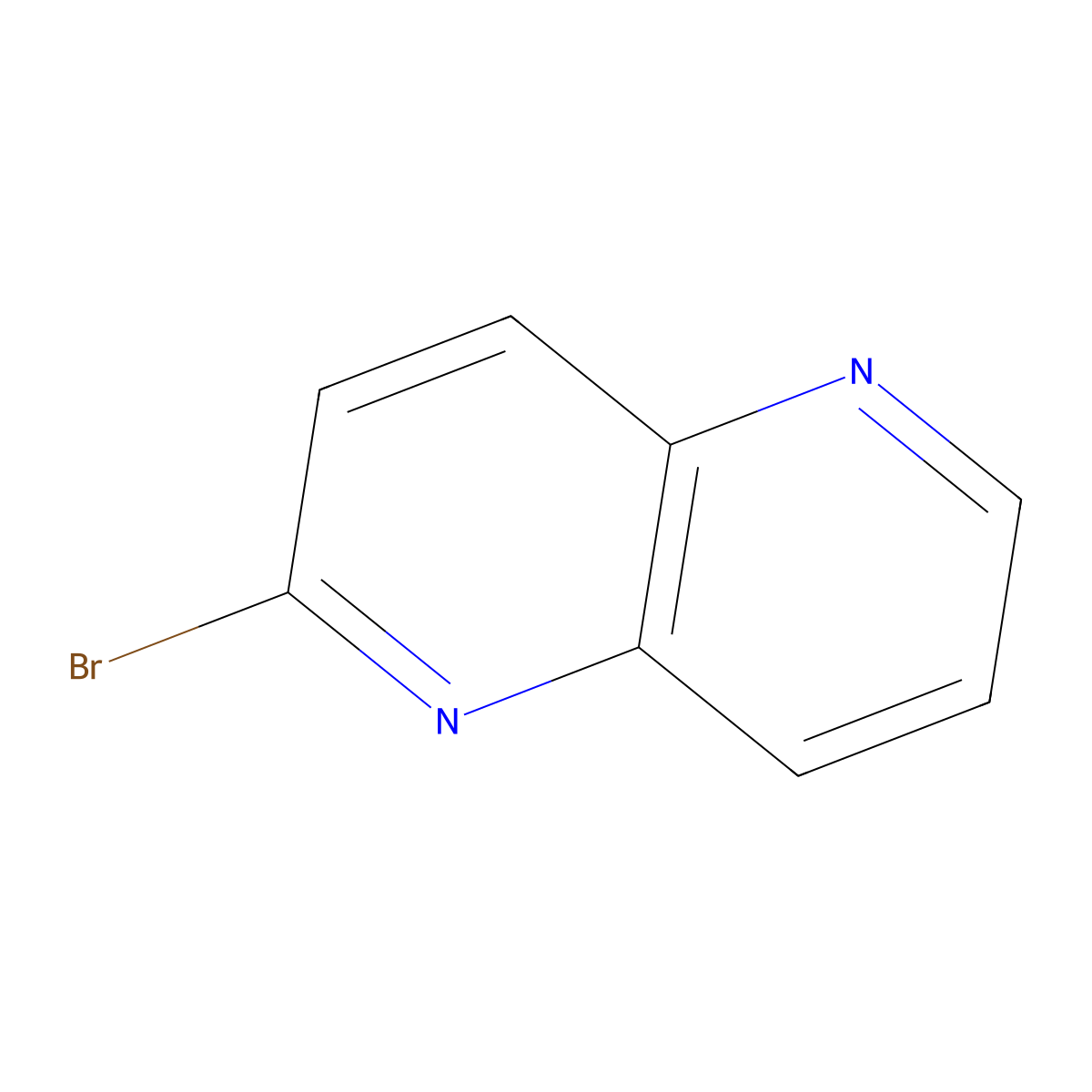 2-Bromo-1,5-naphthyridine molecular structure, CAS 51532-07-1