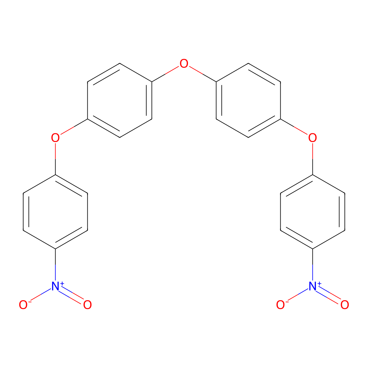 Benzene, 1,1'-oxybis[4-(4-nitrophenoxy)- molecular structure, CAS 51532-42-4