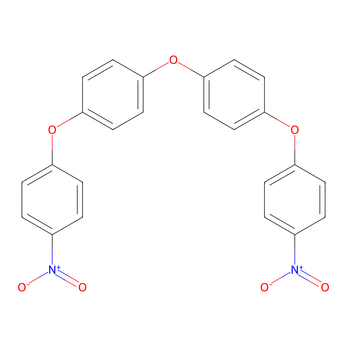 Benzene, 1,1'-oxybis[4-(4-nitrophenoxy)- molecular structure, CAS 51532-42-4