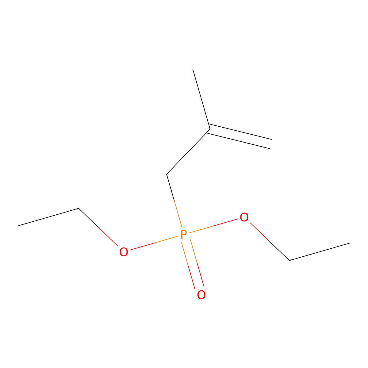 Diethyl (2-methylallyl)phosphonate molecular structure, CAS 51533-70-1