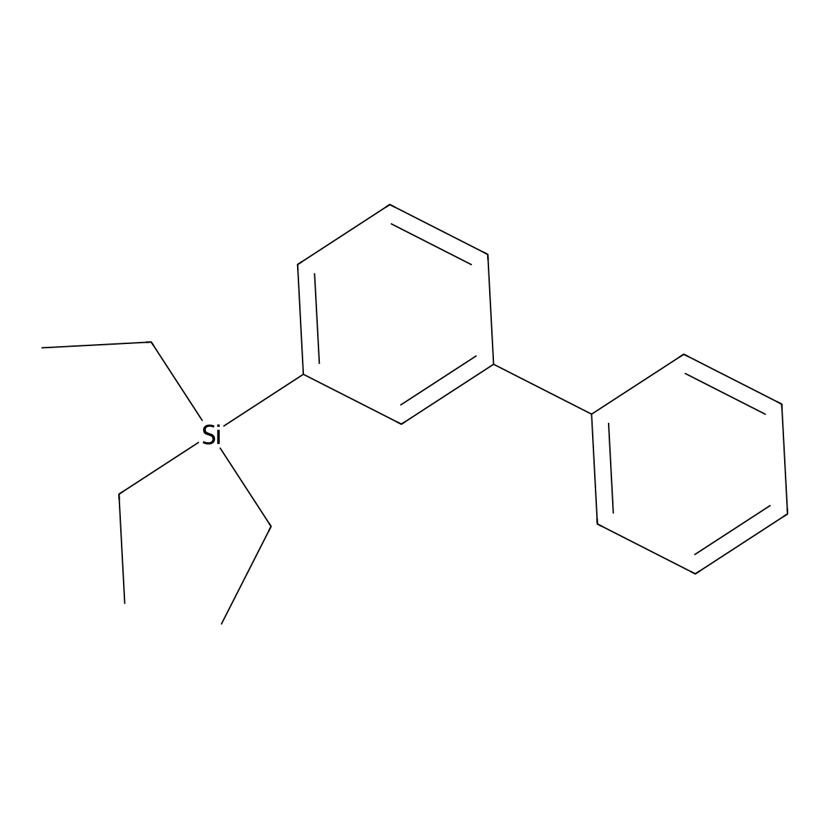3-(Triethylsilyl)-1,1'-biphenyl molecular structure, CAS 51533-95-0