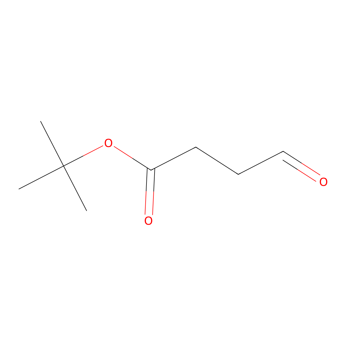 Tert-butyl 4-oxobutanoate molecular structure, CAS 51534-77-1