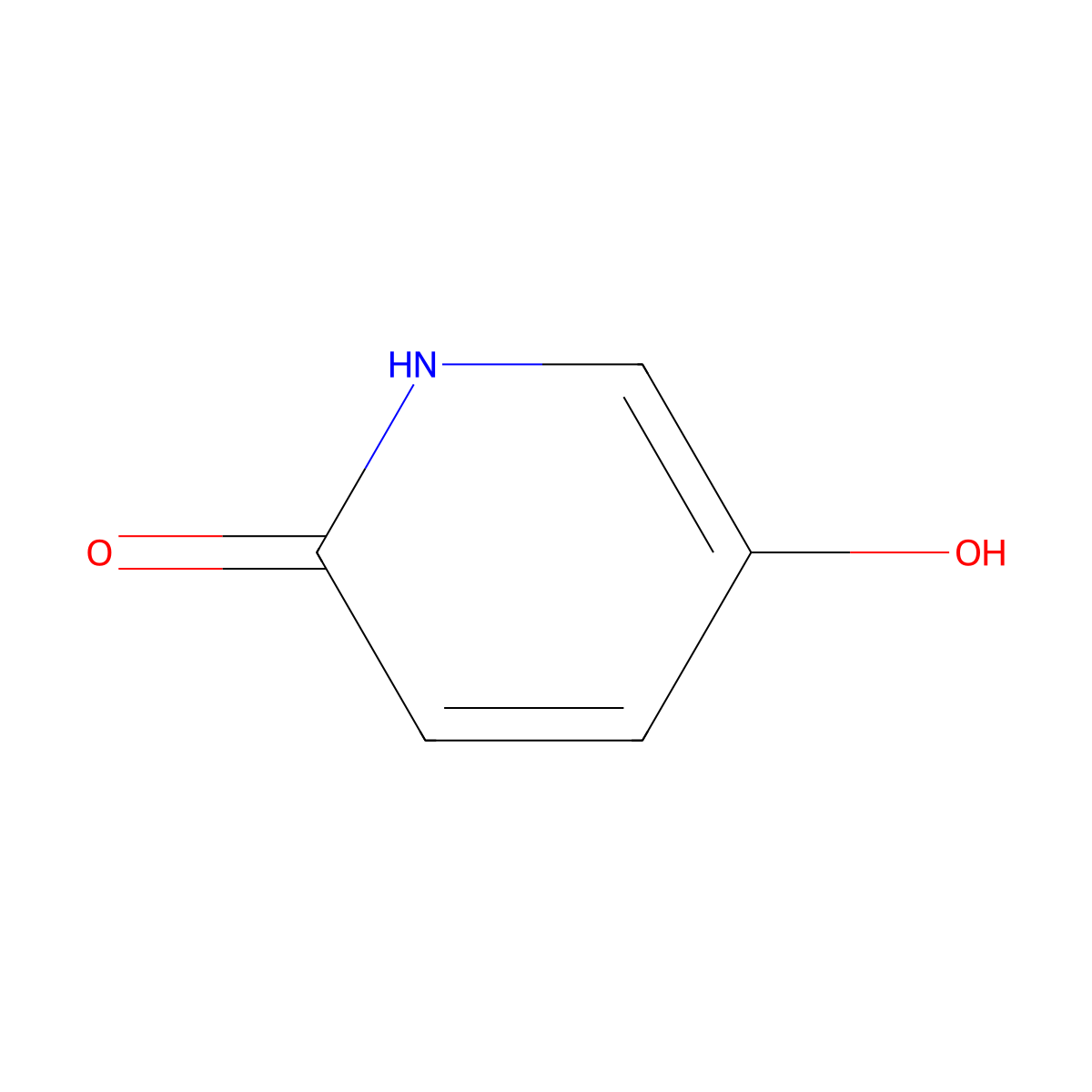 5-hydroxy-2(1H)-pyridinone molecular structure, CAS 5154-01-8