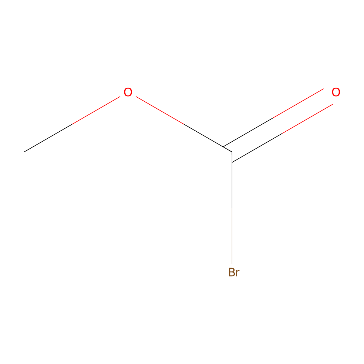 Methyl bromoformate molecular structure, CAS 51542-46-2