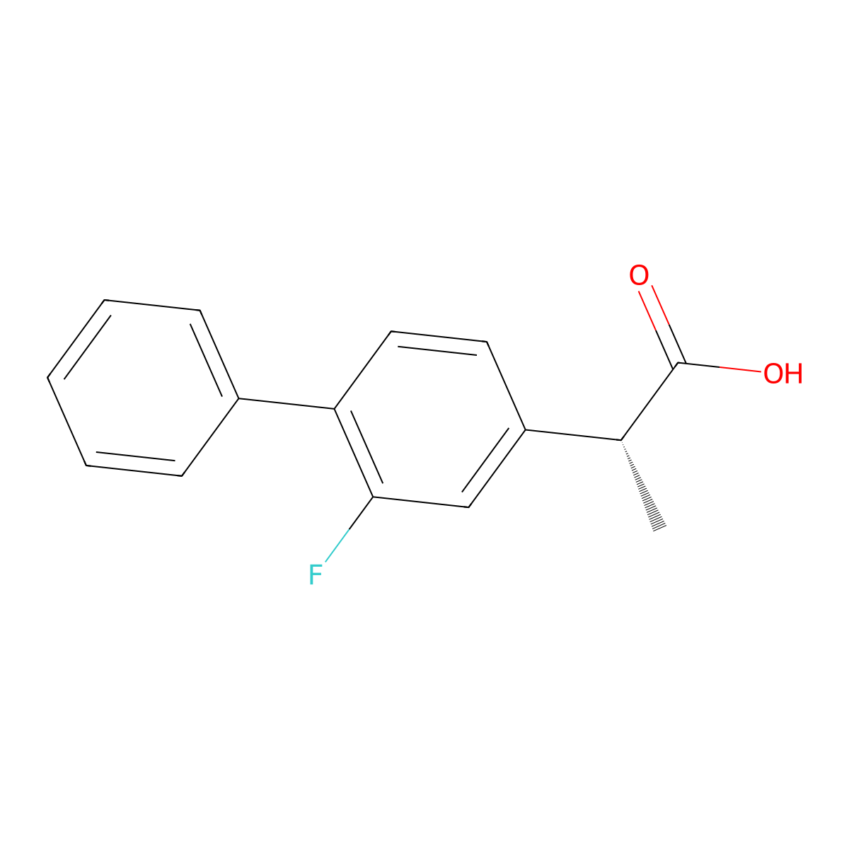 Tarenflurbil molecular structure, CAS 51543-40-9
