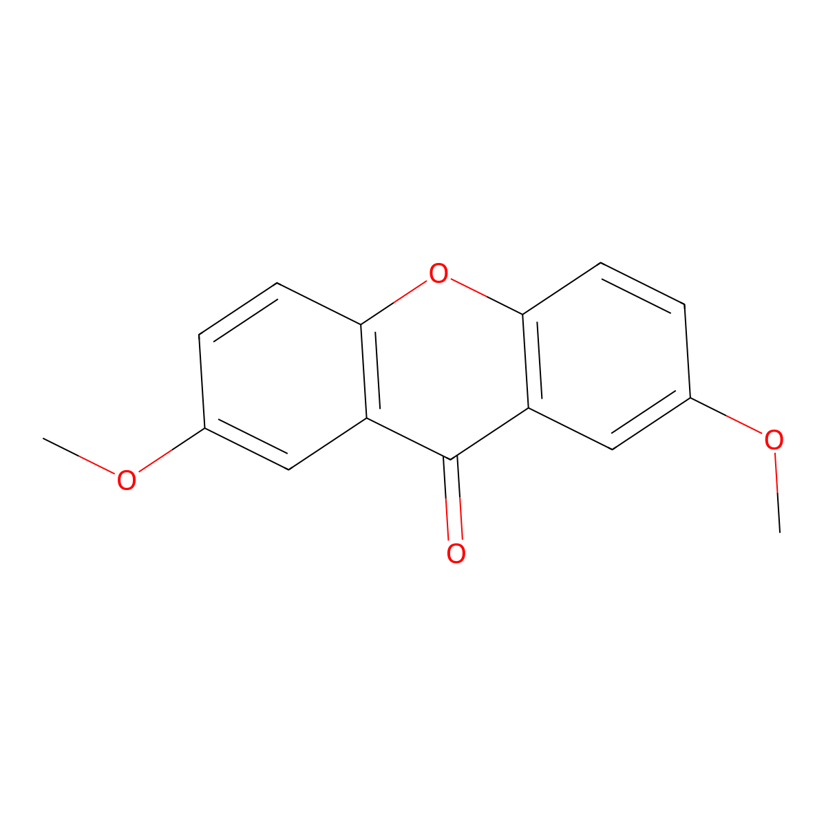 2,7-Dimethoxyxanthen-9-one molecular structure, CAS 5155-42-0