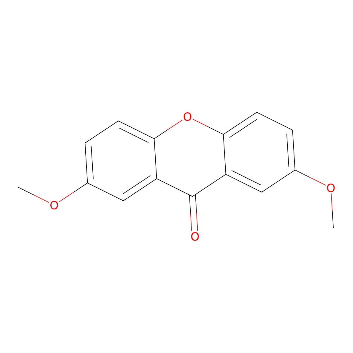 2,7-Dimethoxyxanthen-9-one molecular structure, CAS 5155-42-0