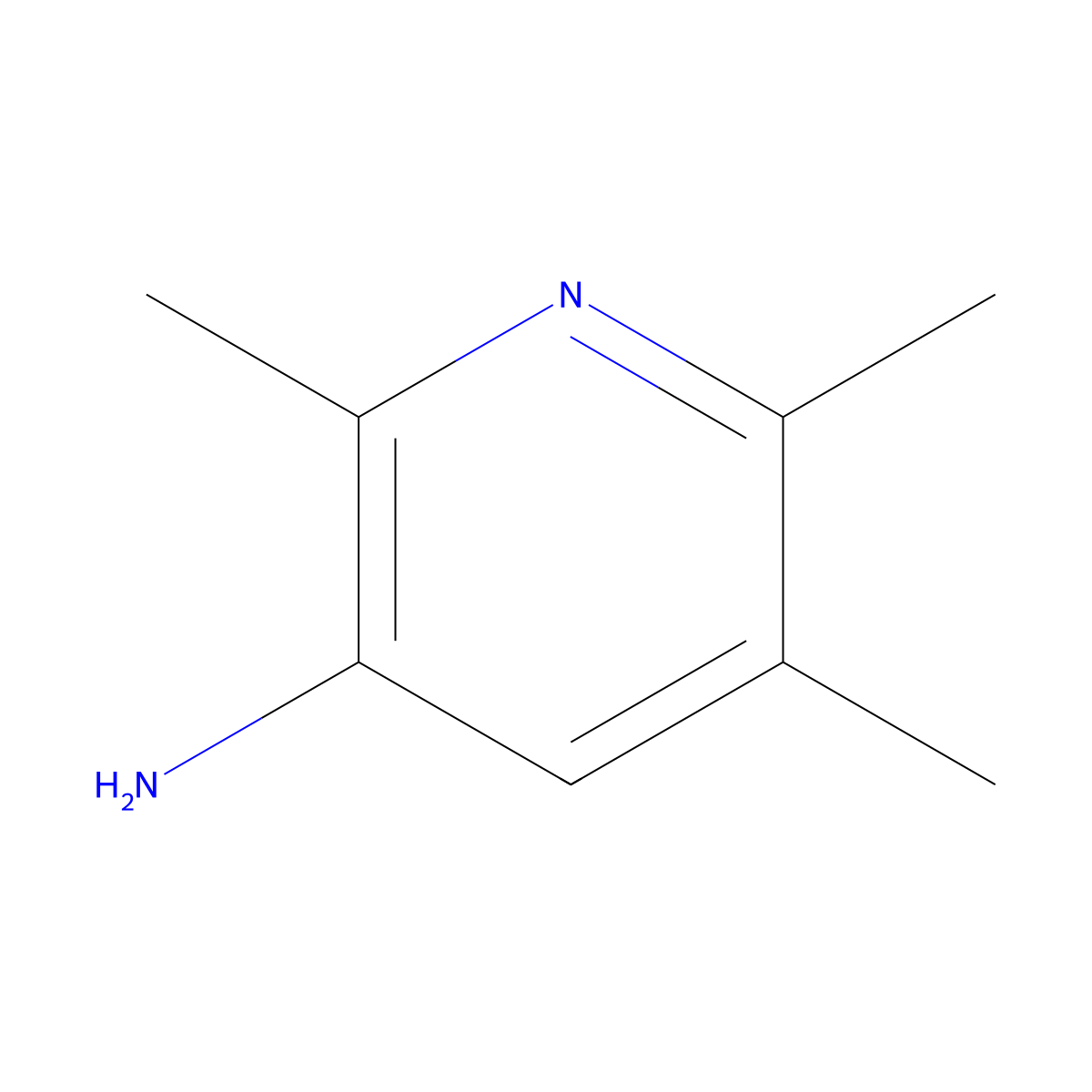 2,5,6-Trimethylpyridin-3-amine molecular structure, CAS 51551-21-4