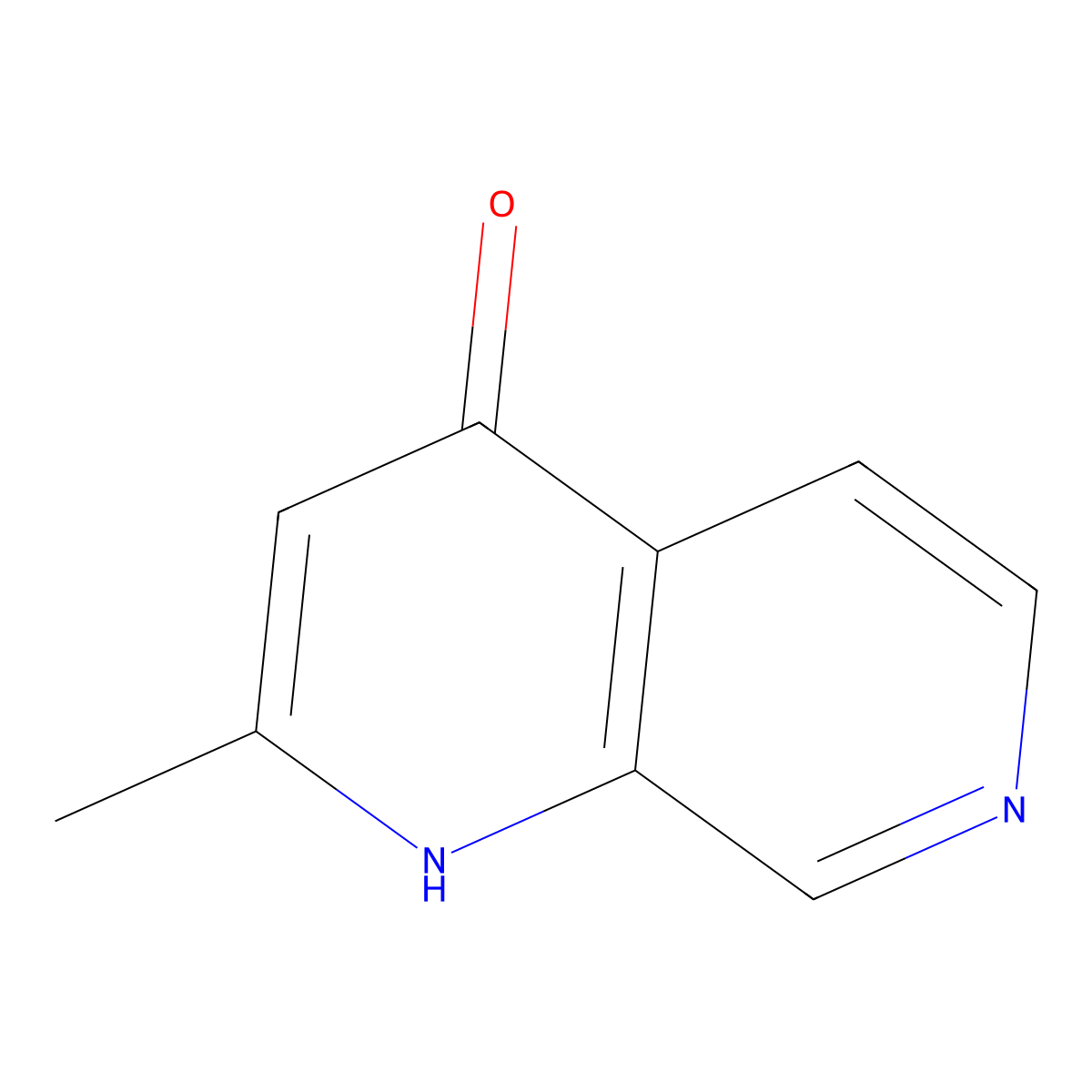 4-Hydroxy-2-methyl-[1,7]-naphthyridine molecular structure, CAS 51551-28-1