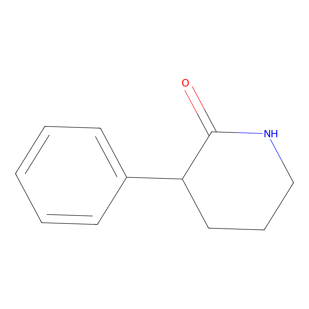 3-Phenylpiperidin-2-one molecular structure, CAS 51551-56-5