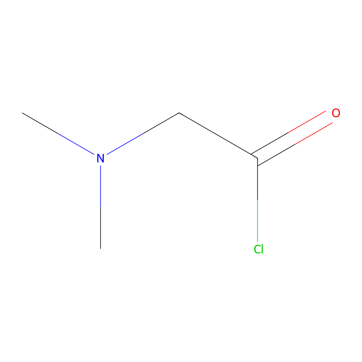 2-(Dimethylamino)acetyl chloride molecular structure, CAS 51552-16-0