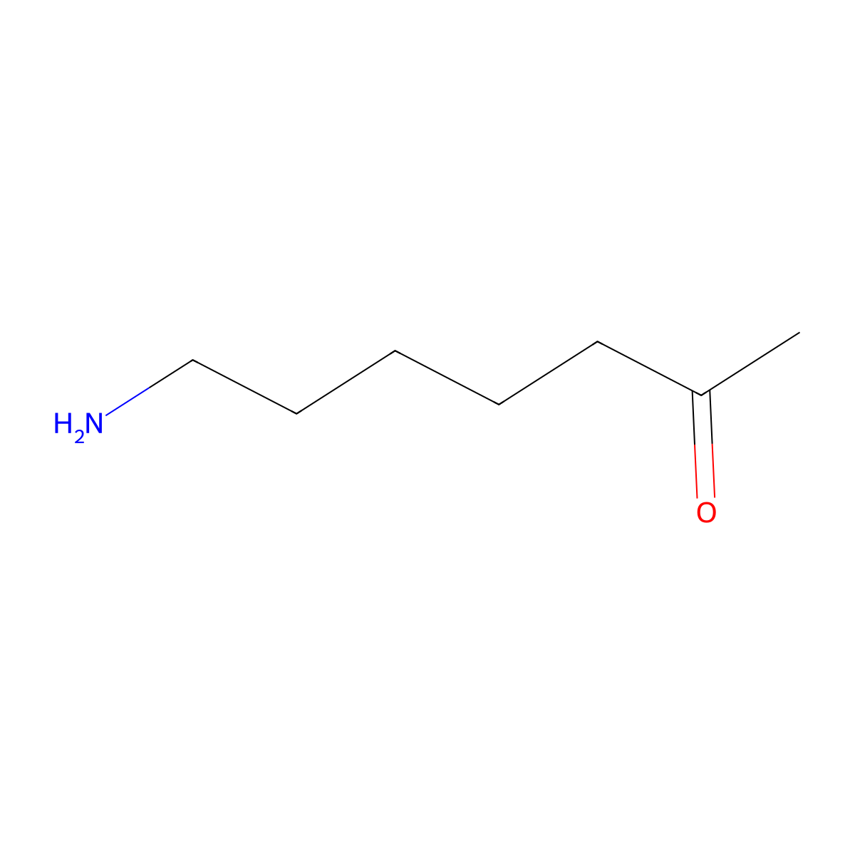 7-Aminoheptan-2-one molecular structure, CAS 51552-23-9