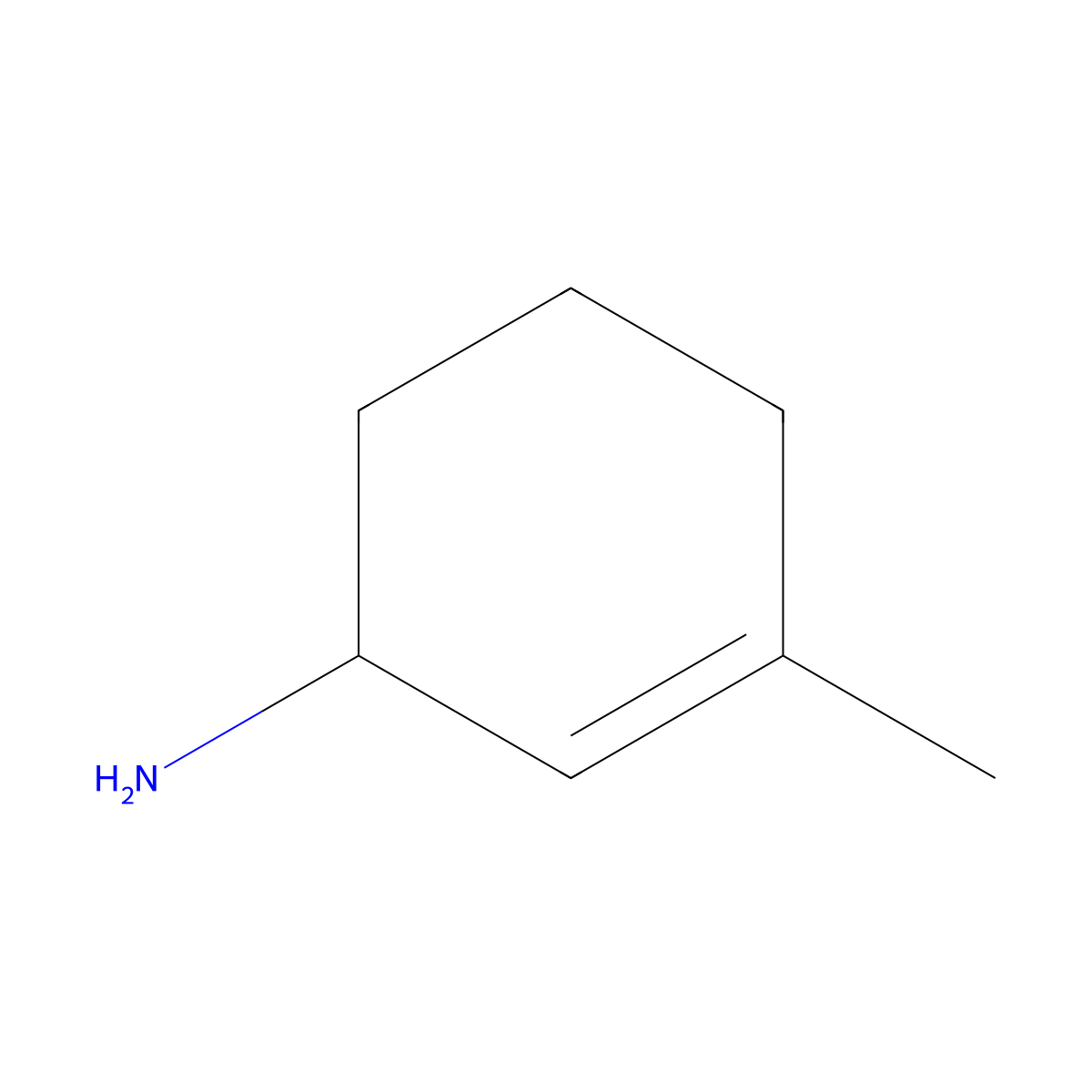 2-Cyclohexen-1-amine, 3-methyl- molecular structure, CAS 51552-24-0