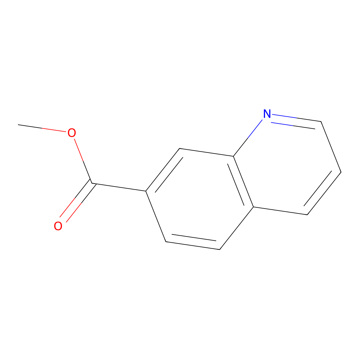 Methyl quinoline-7-carboxylate molecular structure, CAS 51552-68-2