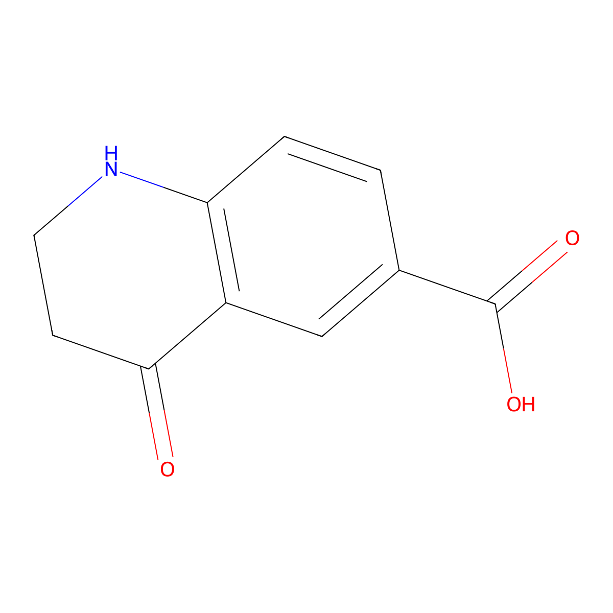 4-Oxo-1,2,3,4-tetrahydroquinoline-6-carboxylic acid molecular structure, CAS 51552-75-1