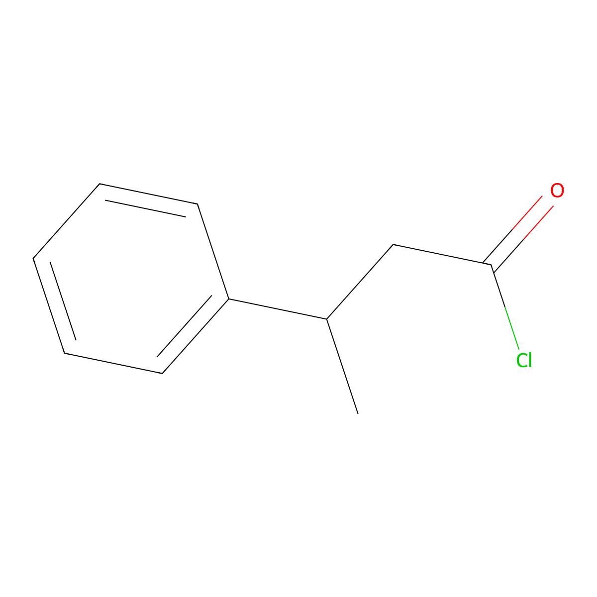 3-Phenyl-butyryl chloride molecular structure, CAS 51552-98-8