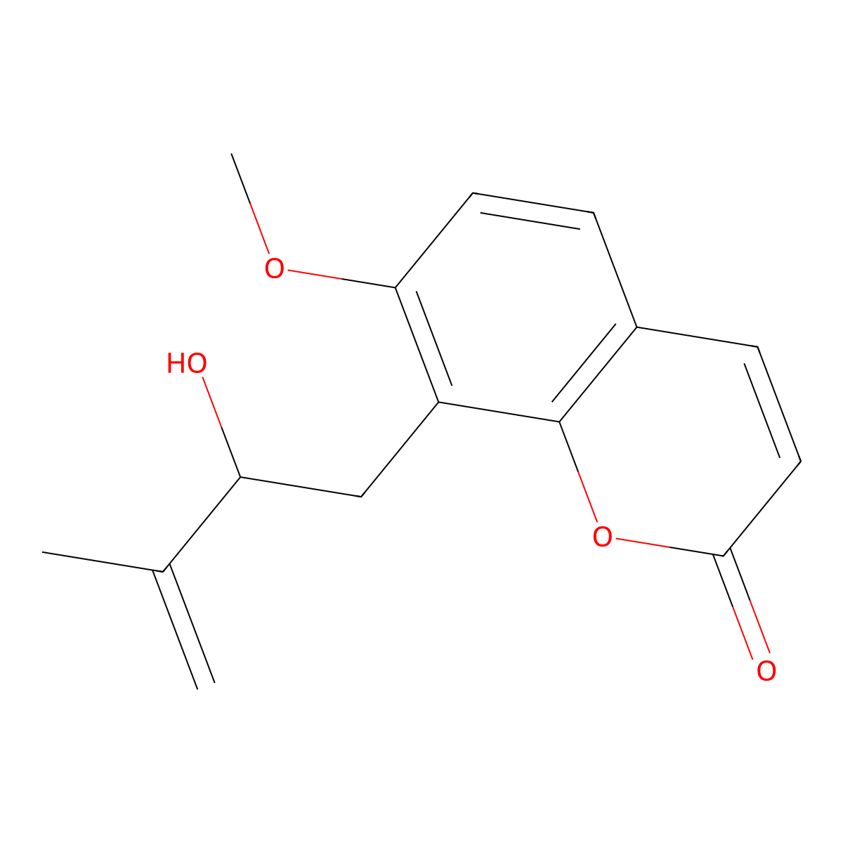 (S)-Auraptenol molecular structure, CAS 51559-35-4