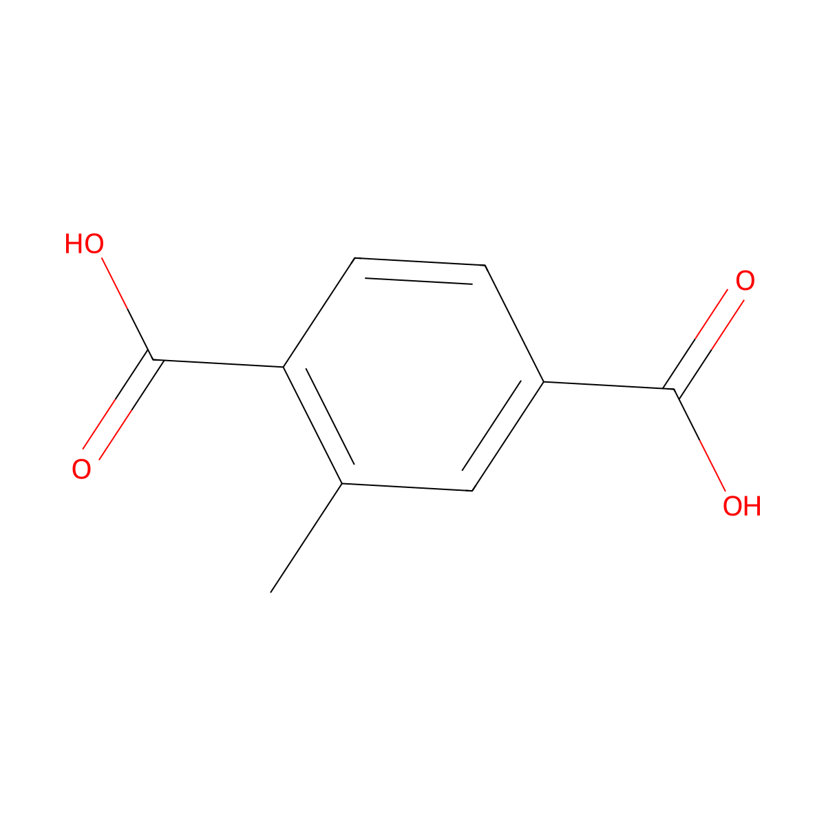 2-Methylterephthalic acid molecular structure, CAS 5156-01-4