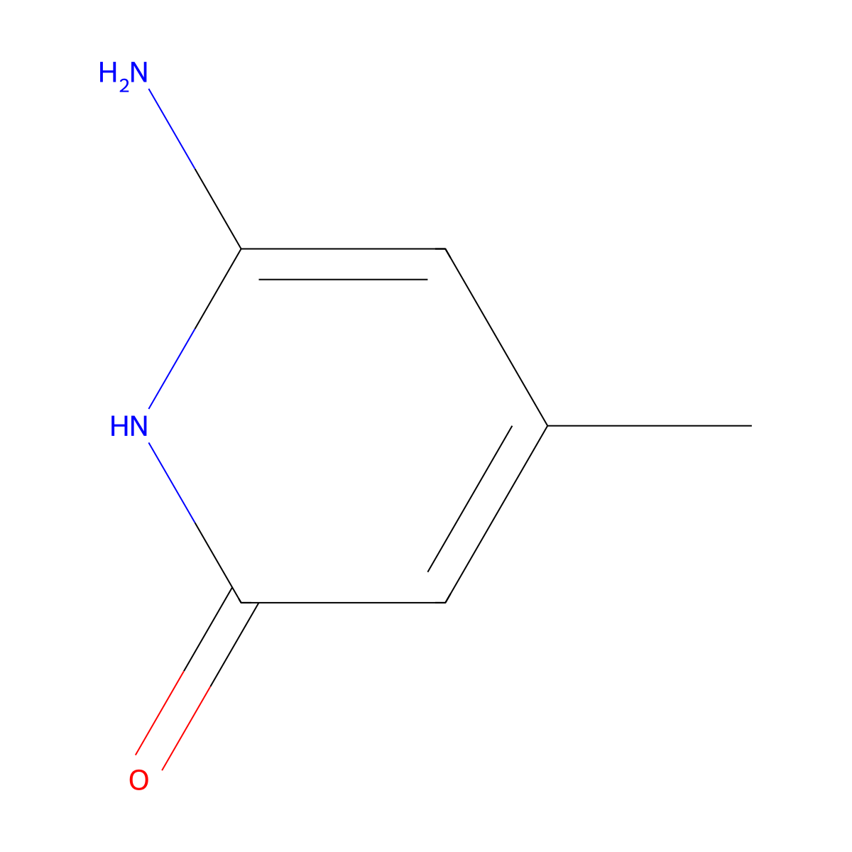 6-Amino-4-methyl-1,2-dihydropyridin-2-one molecular structure, CAS 51564-93-3