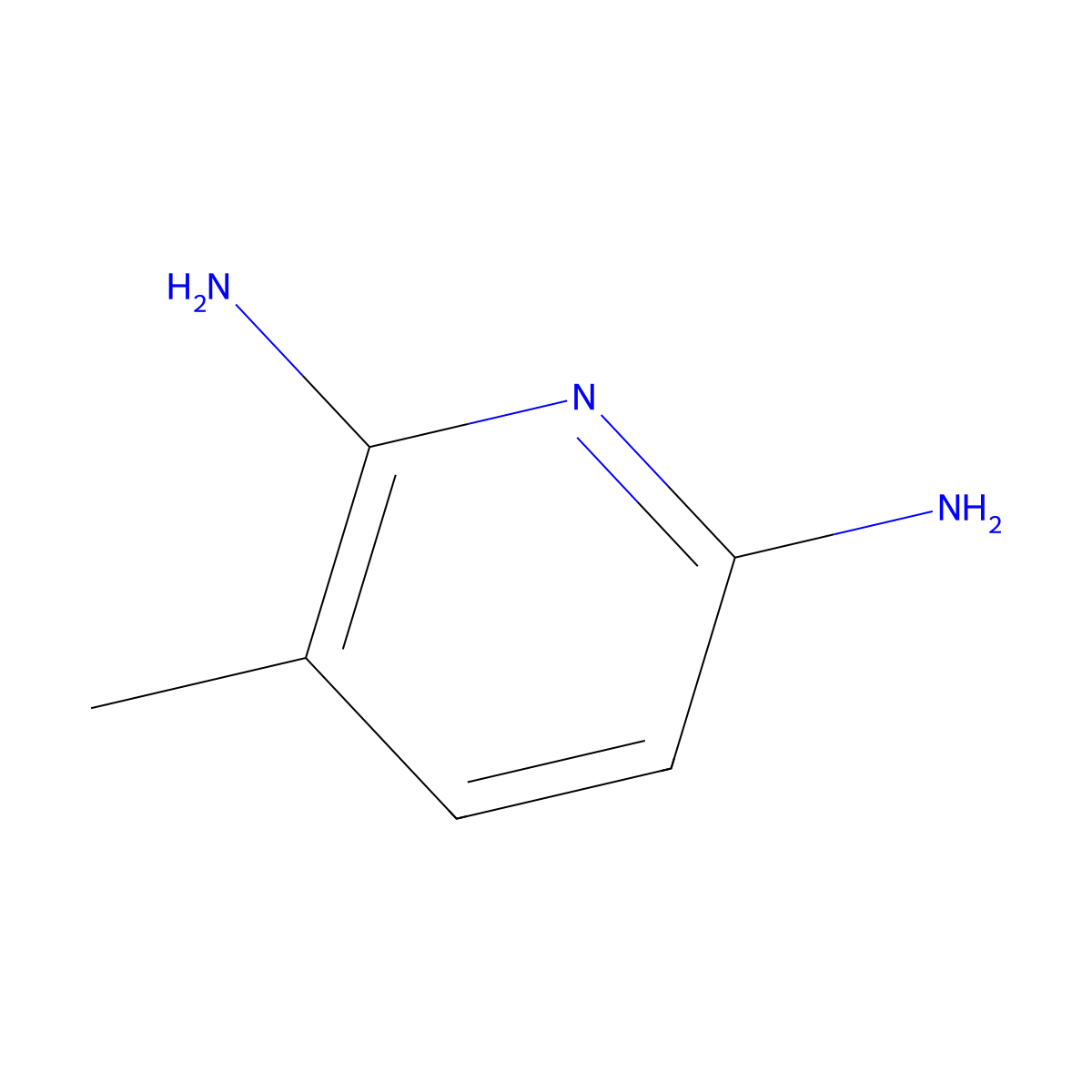 3-Methylpyridine-2,6-diamine molecular structure, CAS 51566-22-4