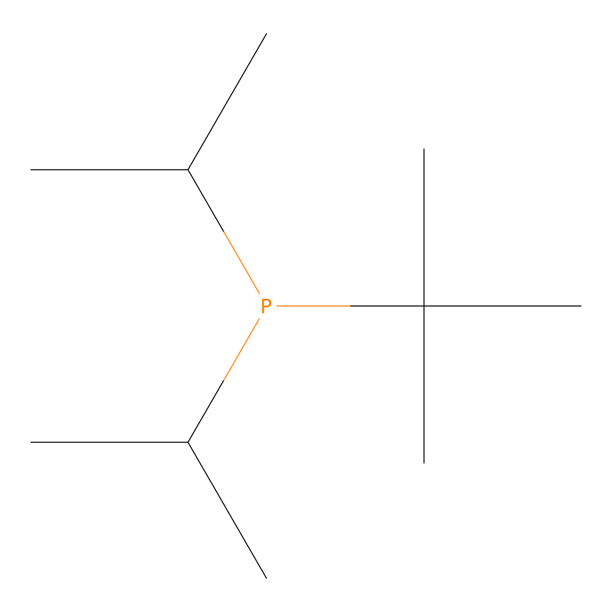 tert-Butyldiisopropylphosphine molecular structure, CAS 51567-05-6