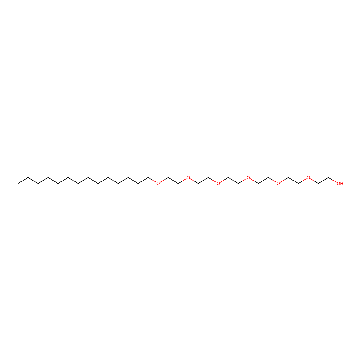 3,6,9,12,15,18-Hexaoxadotriacontan-1-ol molecular structure, CAS 5157-04-0