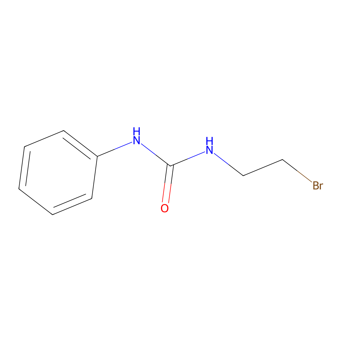 Urea, 1-(2-bromoethyl)-3-phenyl- molecular structure, CAS 5157-48-2