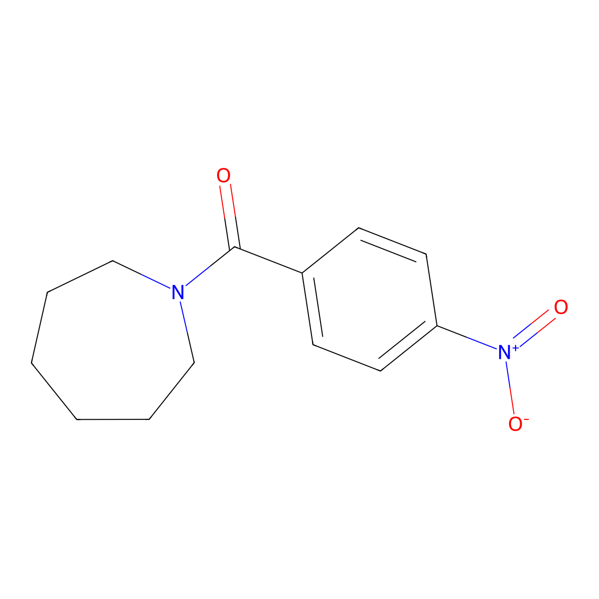 Azepan-1-yl-(4-nitrophenyl)methanone molecular structure, CAS 5157-64-2
