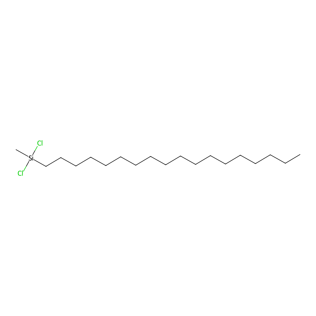 Silane, dichloromethyloctadecyl- molecular structure, CAS 5157-75-5