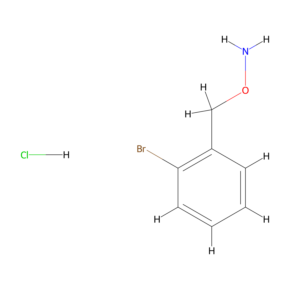 O-(2-Bromobenzyl)hydroxylamine hydrochloride molecular structure, CAS 51572-91-9