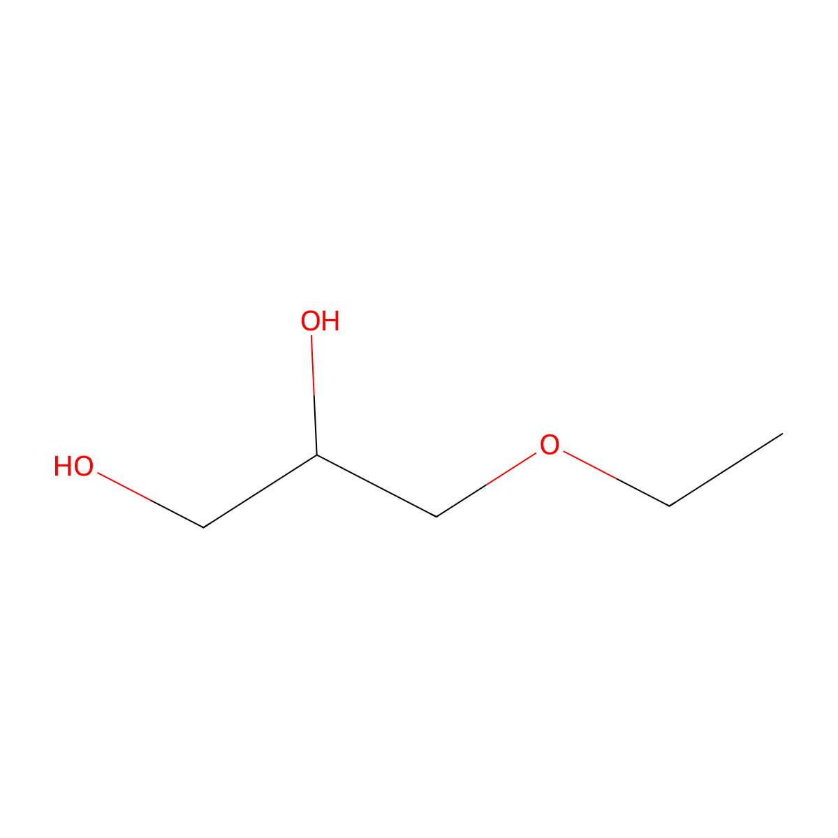 (2S)-3-ethoxypropane-1,2-diol molecular structure, CAS 51575-06-5