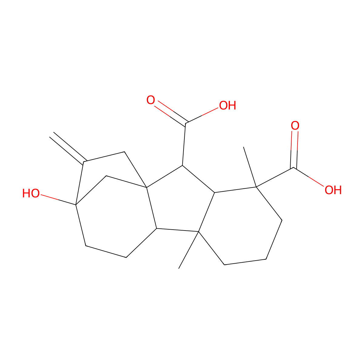 Gibberellin A53 molecular structure, CAS 51576-08-0