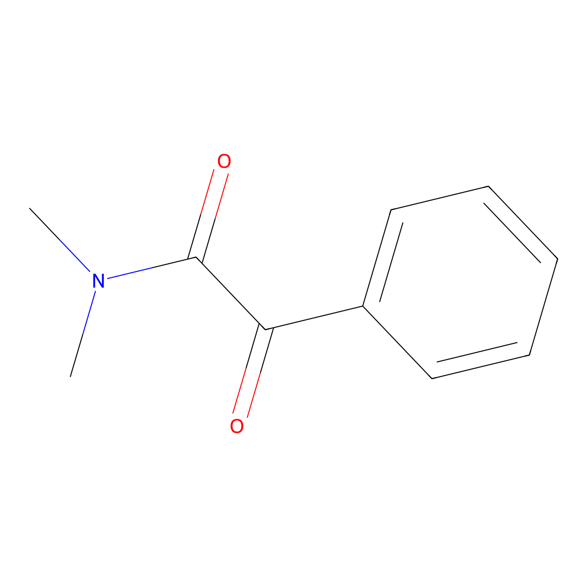 N,N-dimethyl-2-oxo-2-phenylacetamide molecular structure, CAS 51579-87-4