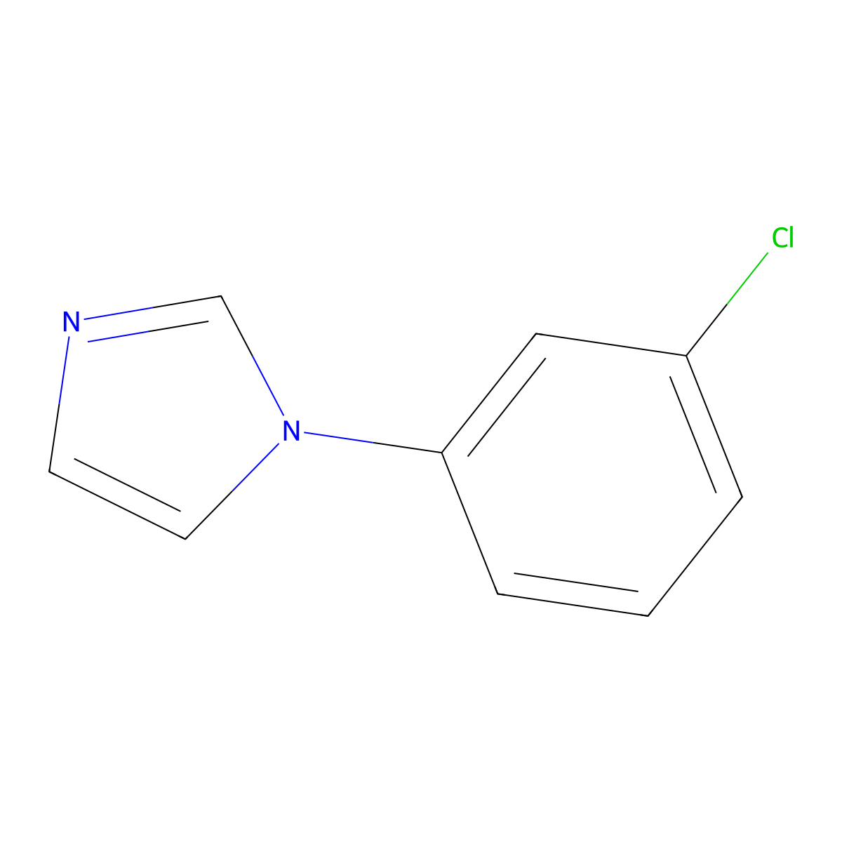 1-(3-Chlorophenyl)-1H-imidazole molecular structure, CAS 51581-52-3