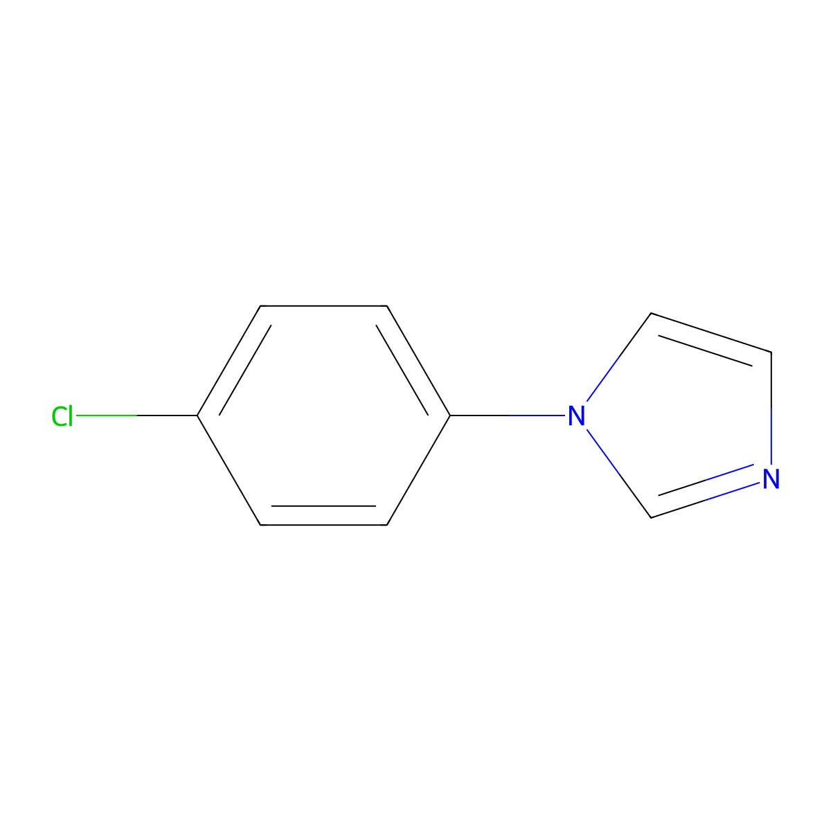 1-(4-Chlorophenyl)-1H-imidazole molecular structure, CAS 51581-54-5