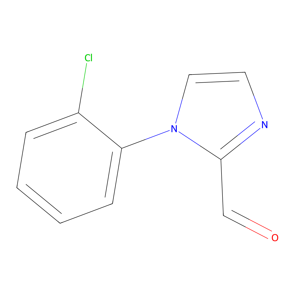 1-(2-Chlorophenyl)imidazole-2-carbaldehyde molecular structure, CAS 51581-61-4
