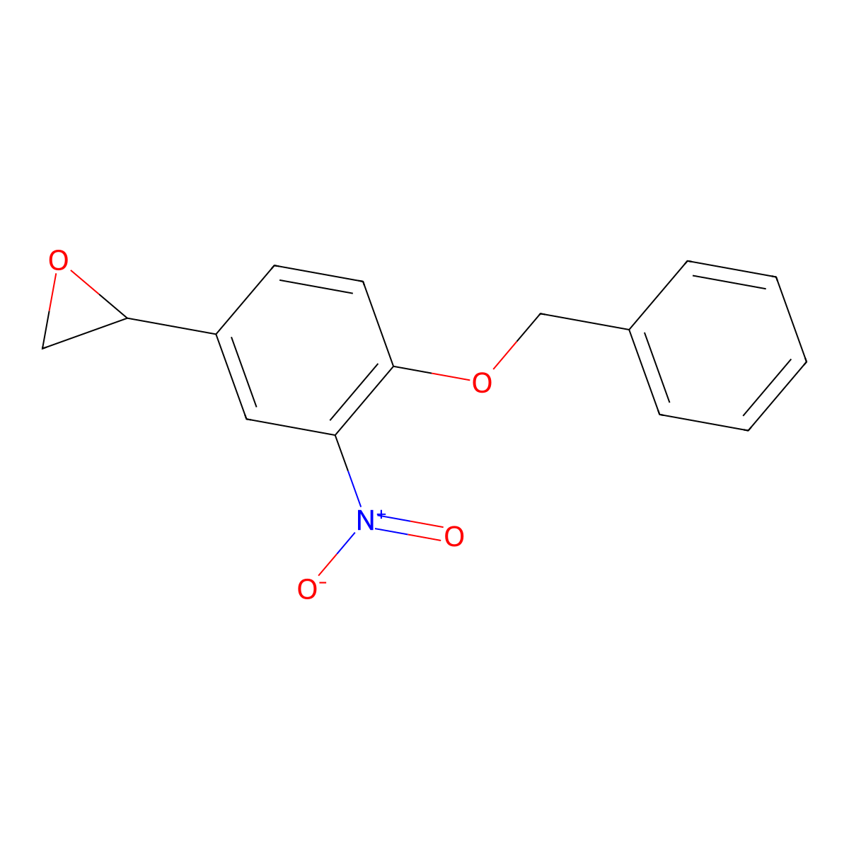 rac-4-Benzyloxy-3-nitrostyrene Oxide molecular structure, CAS 51582-41-3