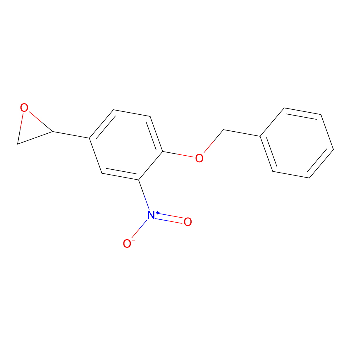 rac-4-Benzyloxy-3-nitrostyrene Oxide molecular structure, CAS 51582-41-3