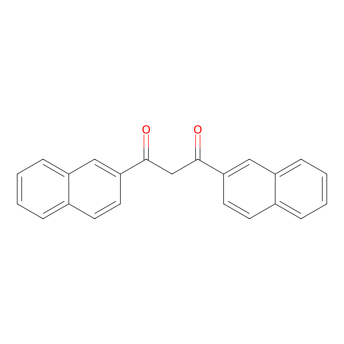 1,3-Propanedione, 1,3-di-2-naphthalenyl- molecular structure, CAS 51583-97-2