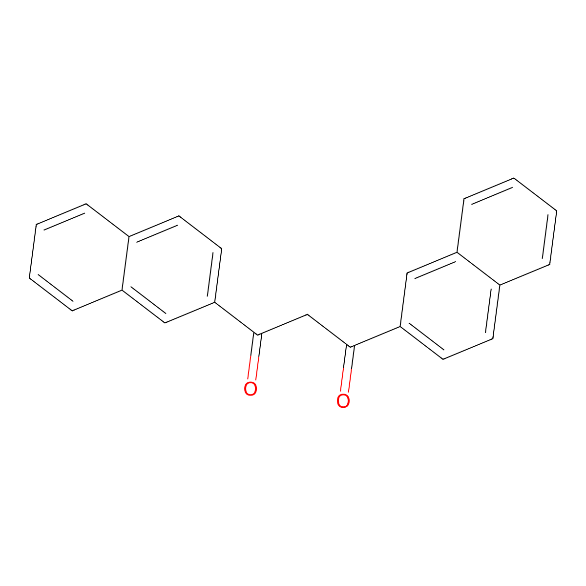 1,3-Propanedione, 1,3-di-2-naphthalenyl- molecular structure, CAS 51583-97-2