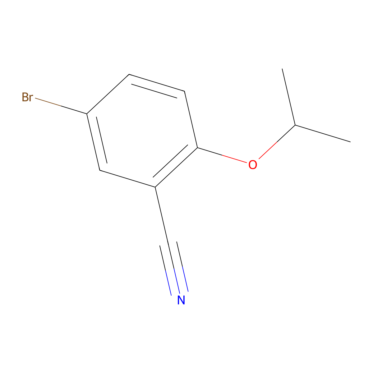 5-Bromo-2-isopropoxybenzonitrile molecular structure, CAS 515832-52-7