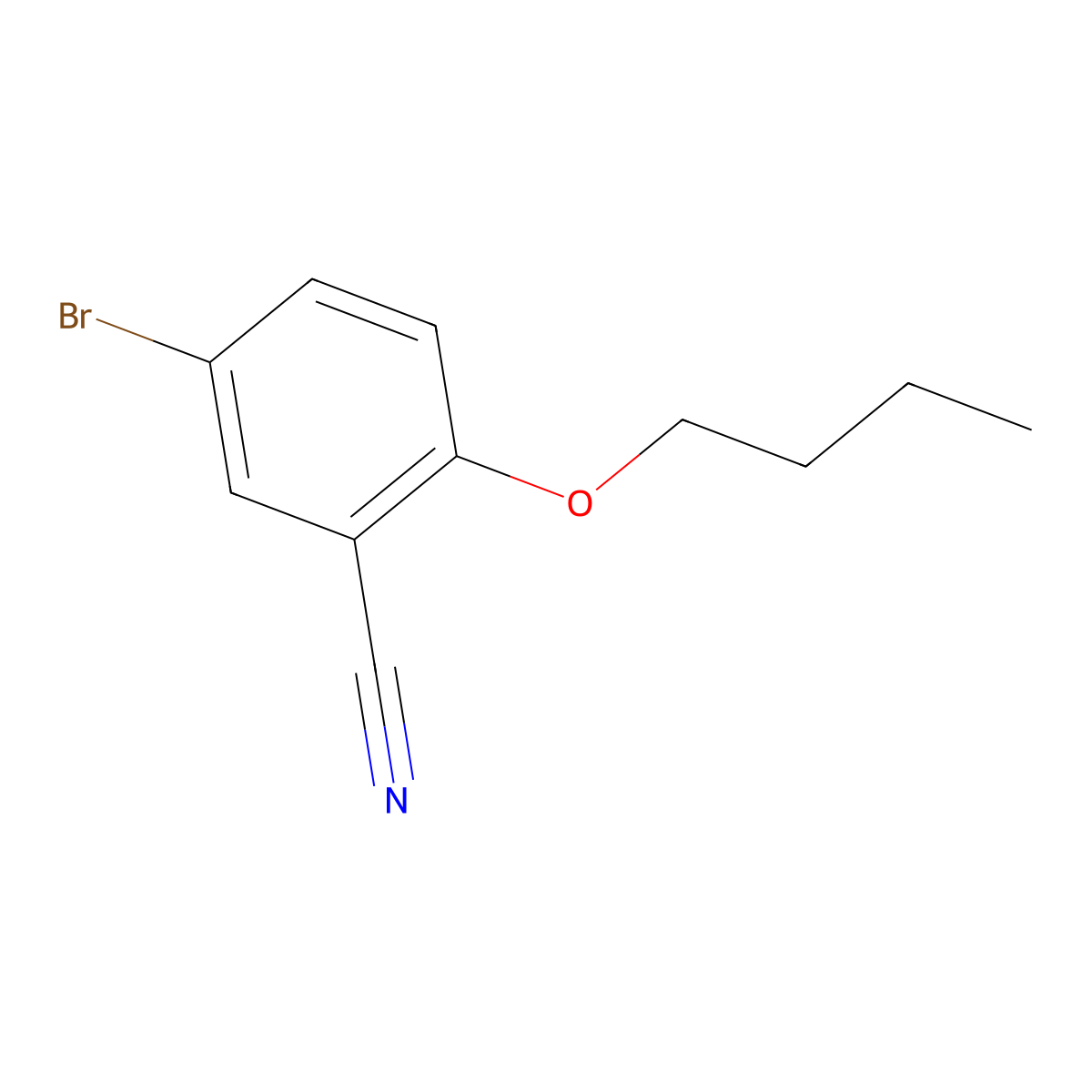 5-Bromo-2-butoxybenzonitrile molecular structure, CAS 515845-97-3