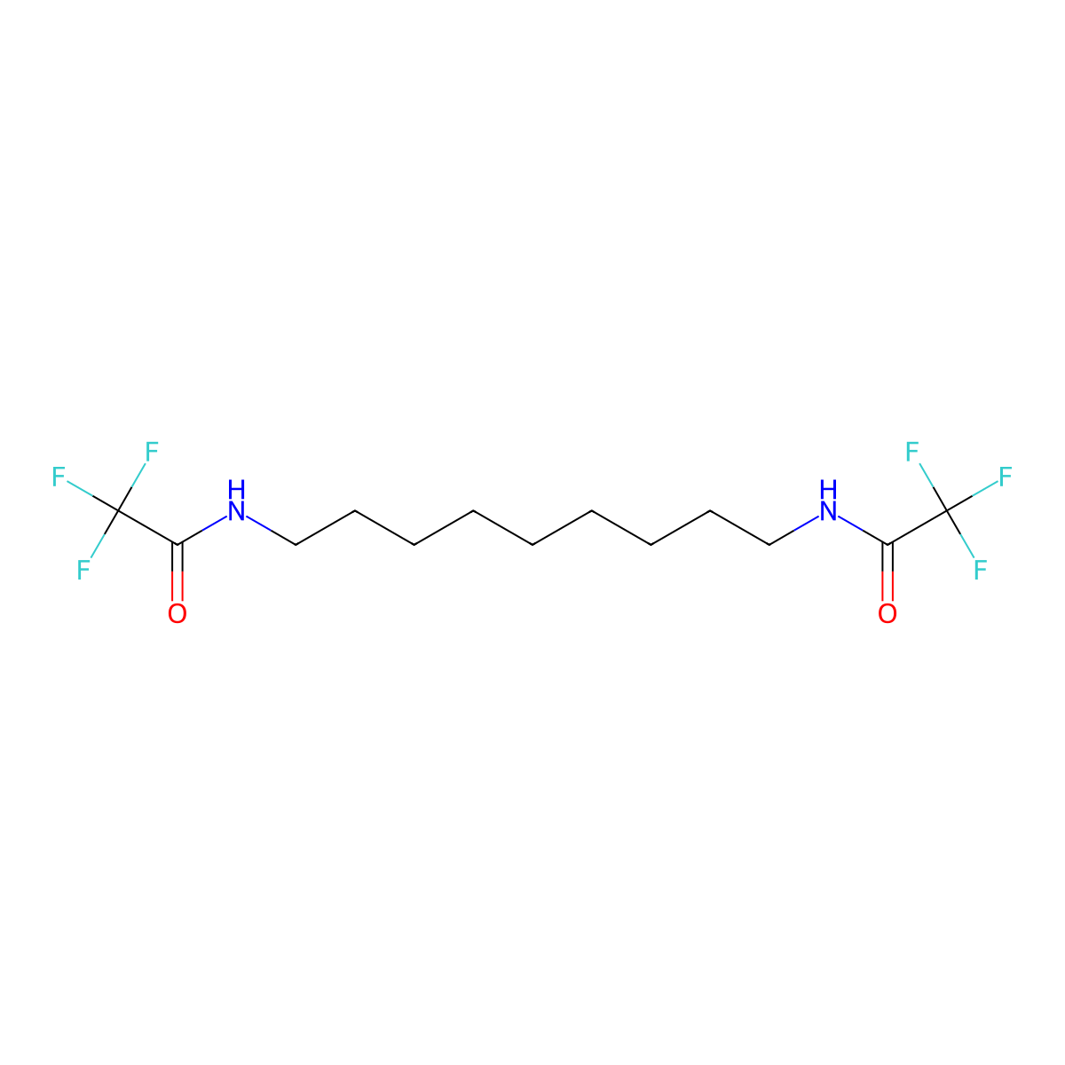2,2,2-trifluoro-N-{9-[(trifluoroacetyl)amino]nonyl}acetamide molecular structure, CAS 515859-75-3