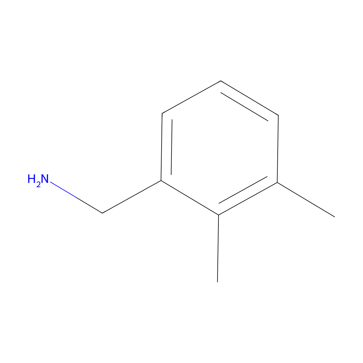 (2,3-Dimethylphenyl)methanamine molecular structure, CAS 51586-20-0