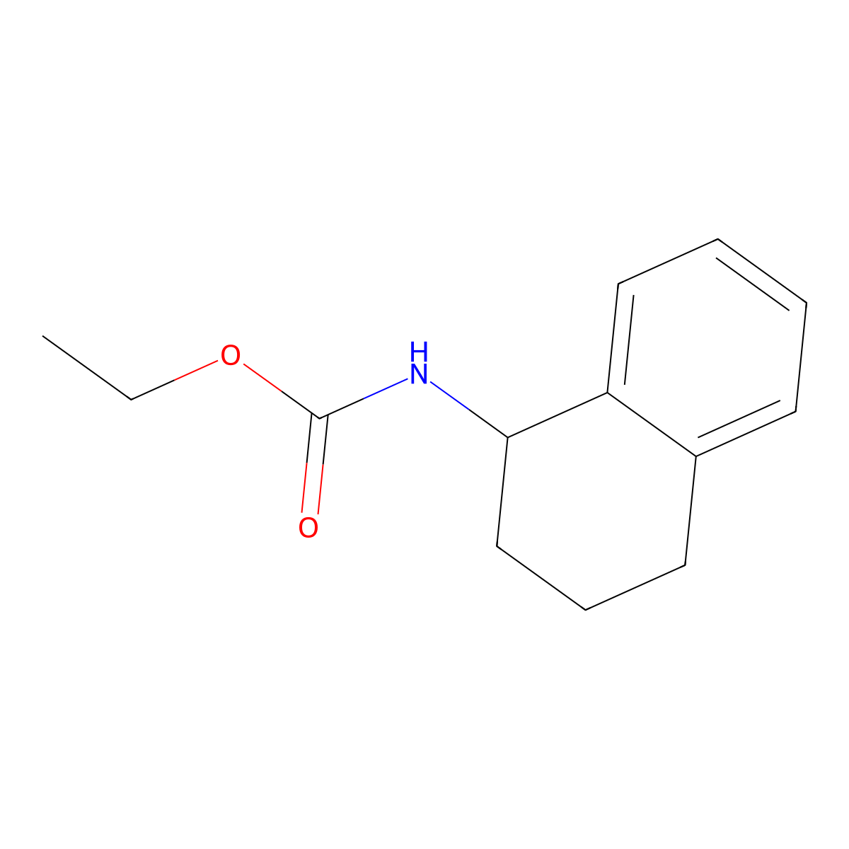 Ethyl 1,2,3,4-tetrahydronaphthalen-1-ylcarbamate molecular structure, CAS 515860-88-5