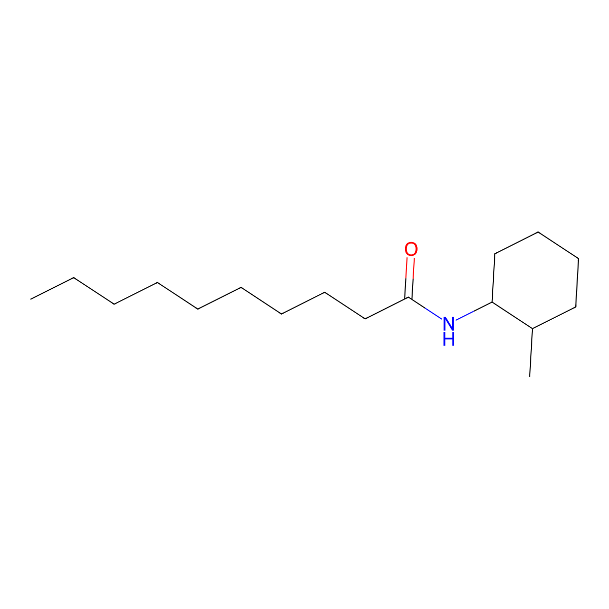 N-(2-methylcyclohexyl)decanamide molecular structure, CAS 515861-08-2